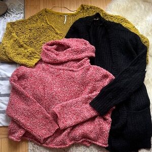 Lot of 3 Free People Sweaters
